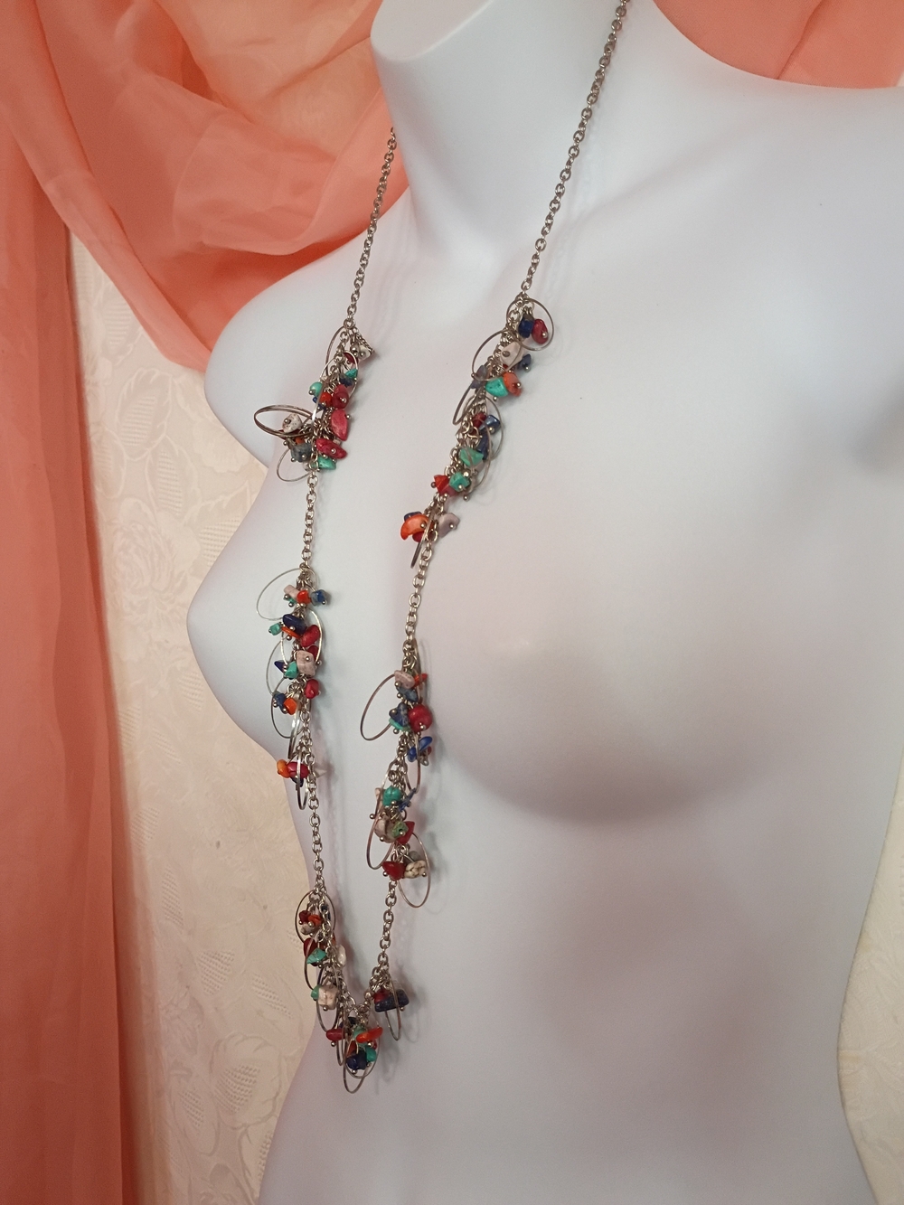 Multicolor Bead Whimsy Necklace - Picture 5 of 8